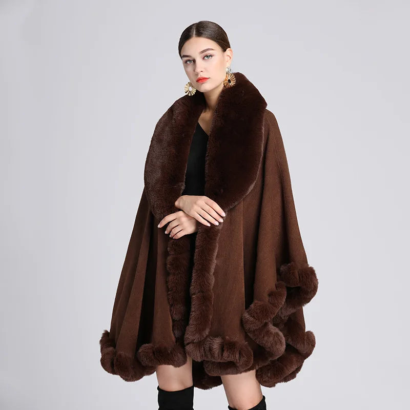 Chic Korean Furry Cape