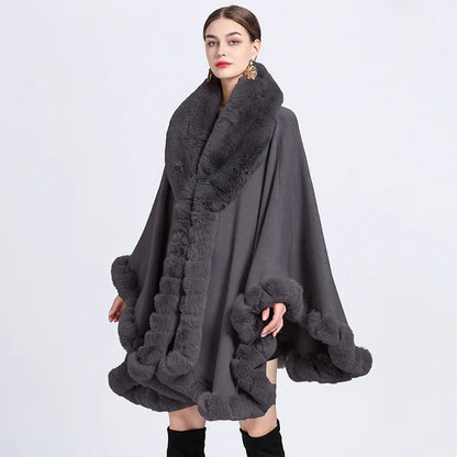 Chic Korean Furry Cape