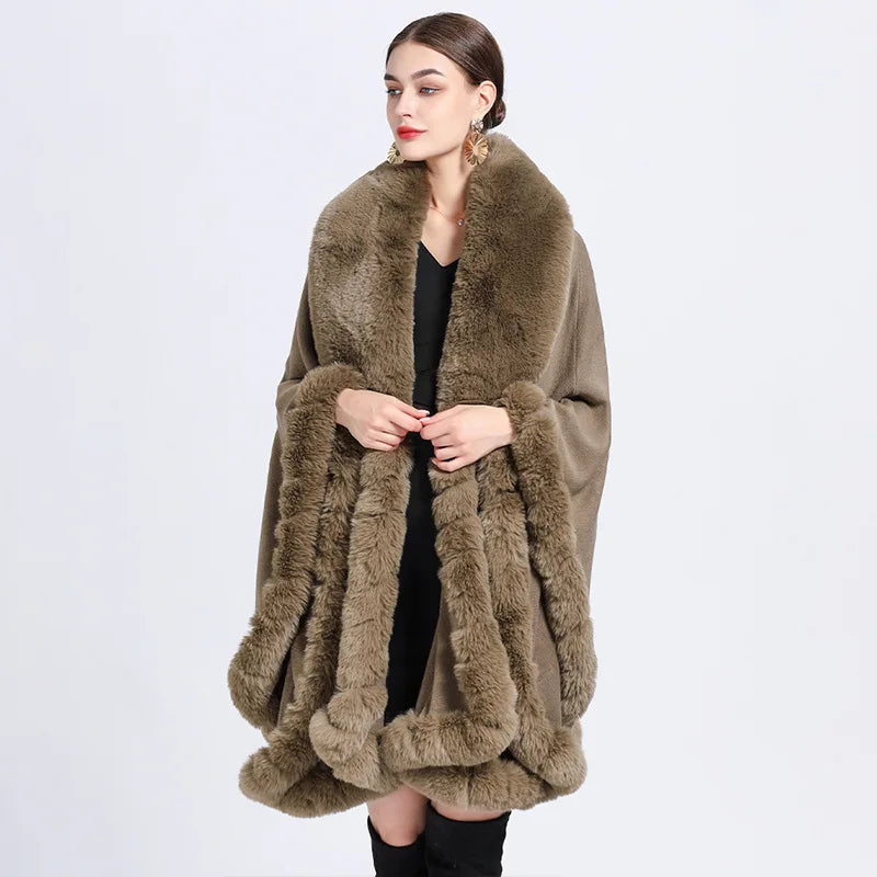 Chic Korean Furry Cape