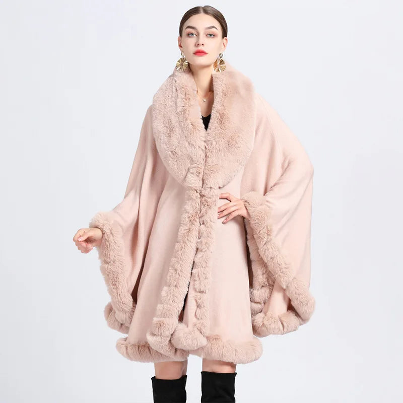 Chic Korean Furry Cape