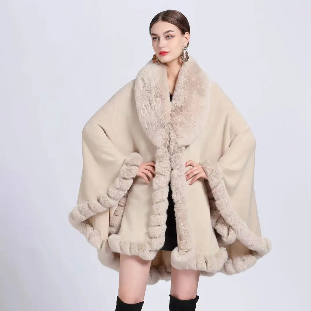 Chic Korean Furry Cape