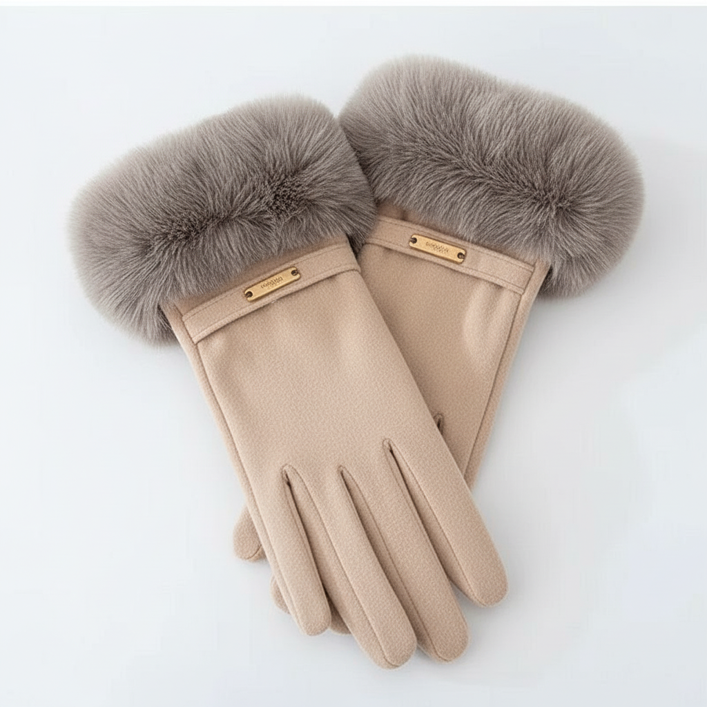 Chic Korean Furry Gloves