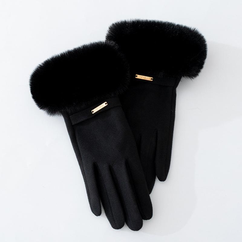 Chic Korean Furry Gloves