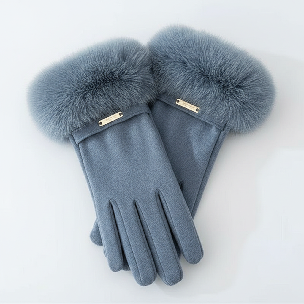 Chic Korean Furry Gloves