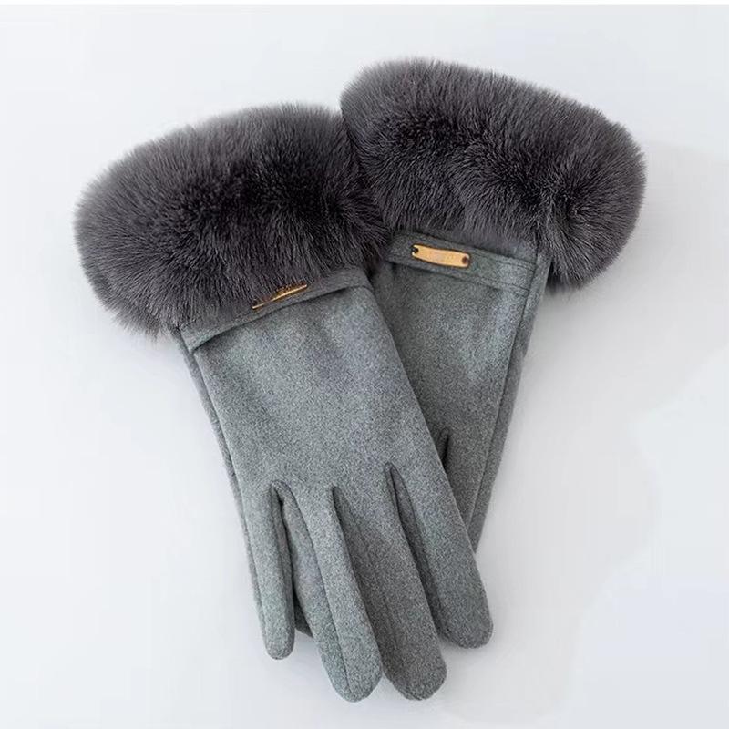 Chic Korean Furry Gloves