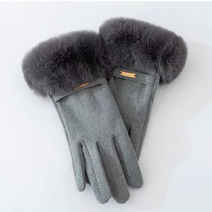 Chic Korean Furry Gloves
