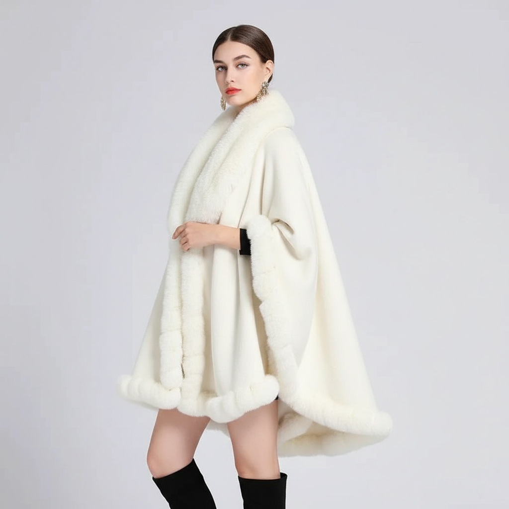 Chic Korean Furry Cape
