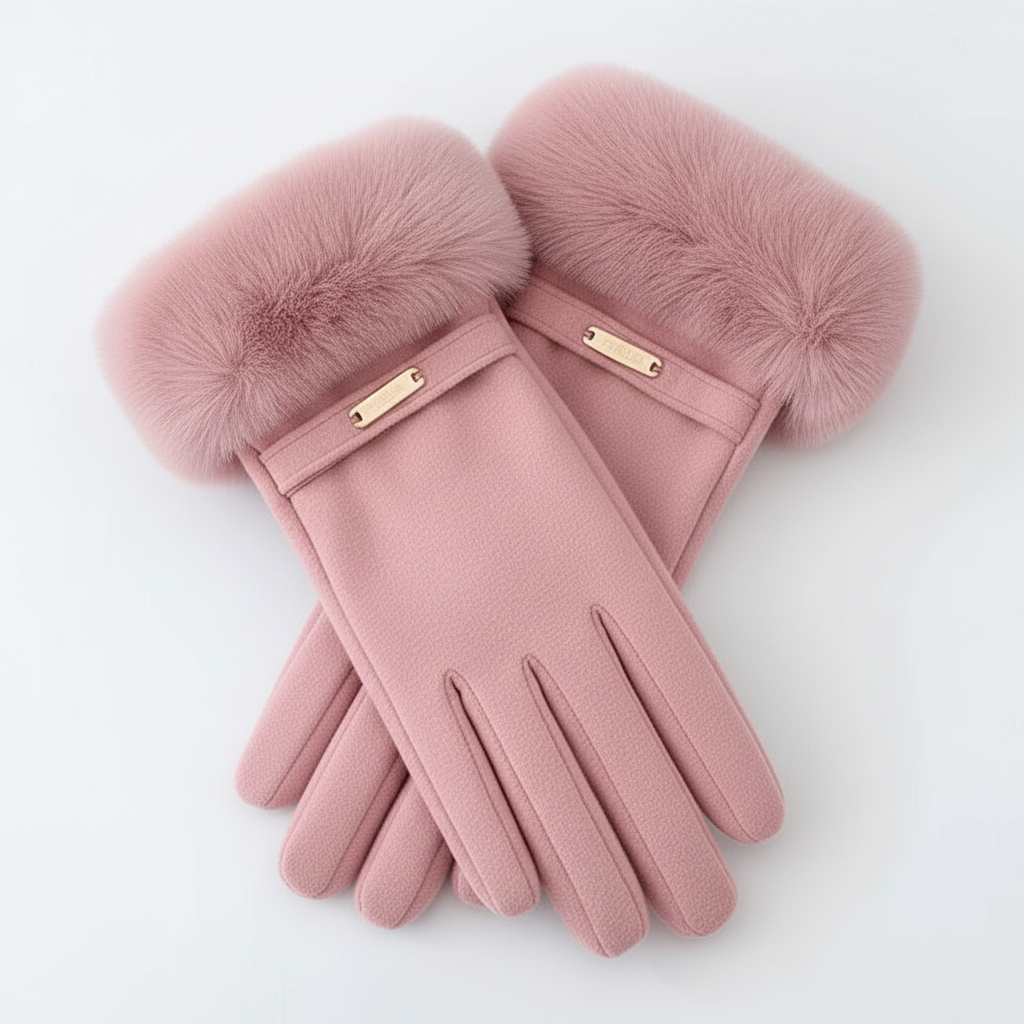 Chic Korean Furry Gloves