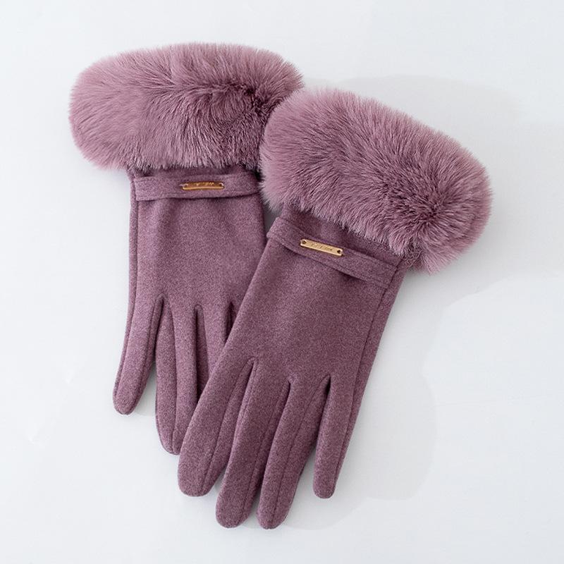 Chic Korean Furry Gloves