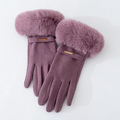 Chic Korean Furry Gloves