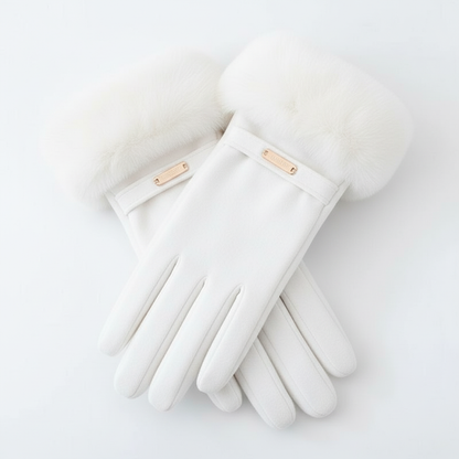 Chic Korean Furry Gloves